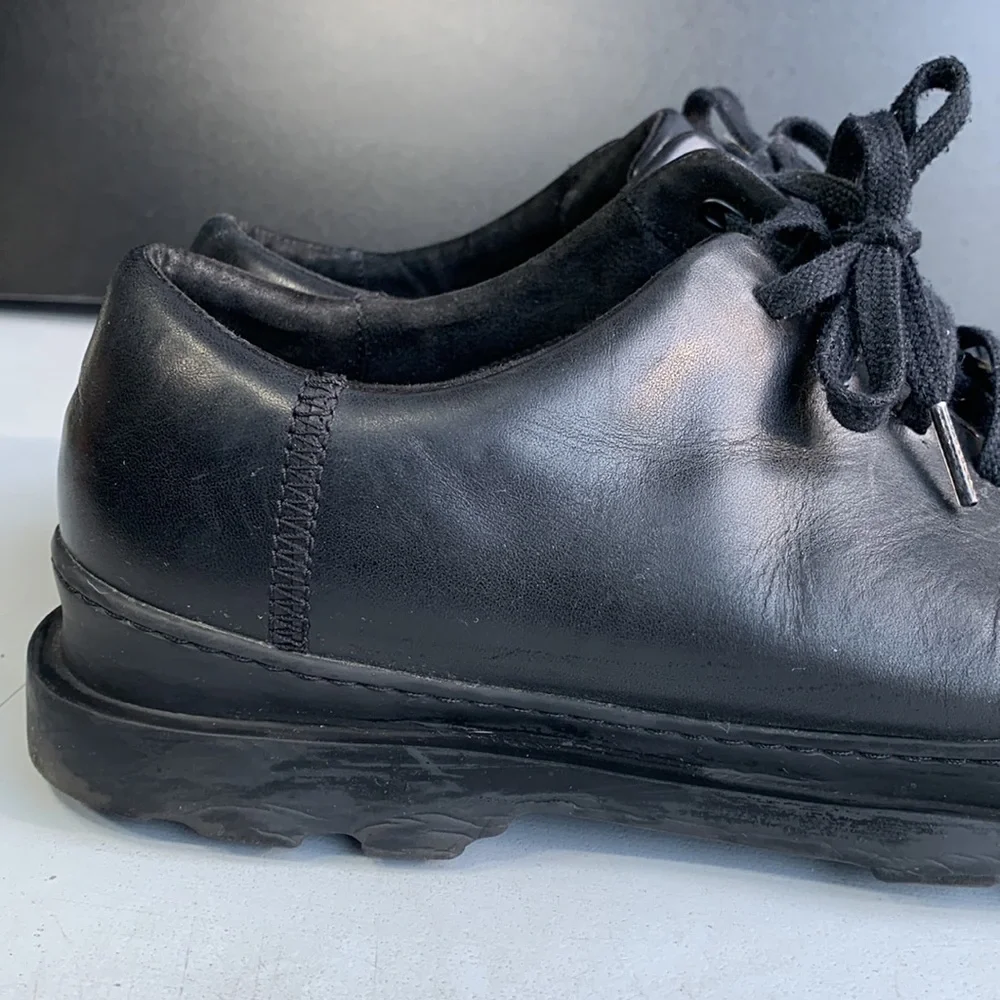 Camper Brutus Shoes Men’s Black Leather Lace Up Formal Dress Comfort Wear‎ 9/9.5
